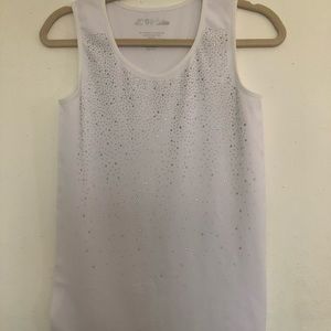 Rhinestones White Top💕